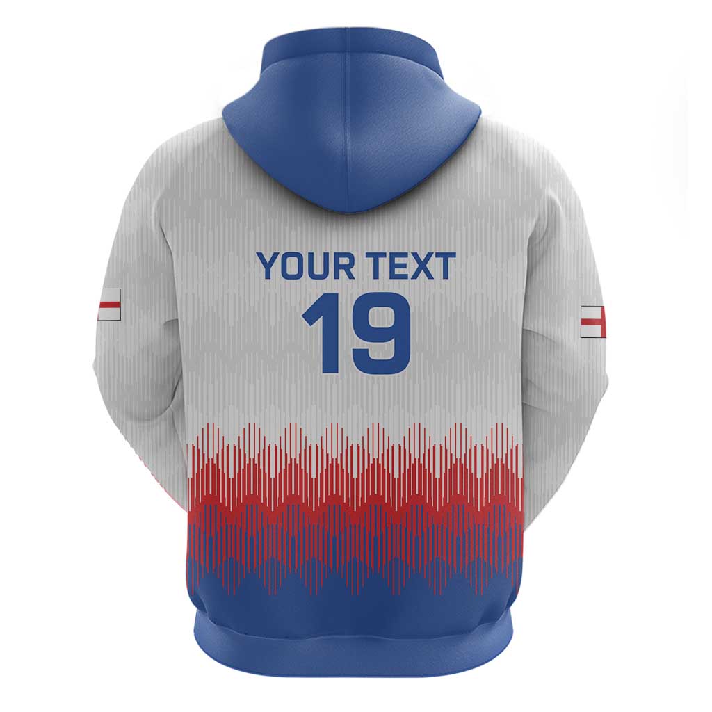 Custom World Football 2026 England Zip Hoodie Three Lions Pride Style - Wonder Print Shop