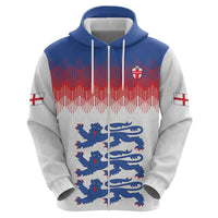 Custom World Football 2026 England Zip Hoodie Three Lions Pride Style - Wonder Print Shop