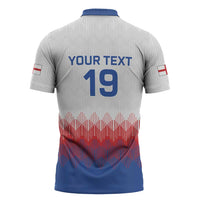 Custom World Football 2026 England Zipper Polo Shirt Three Lions Pride Style - Wonder Print Shop