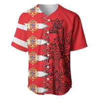 Polish-Lithuanian Commonwealth Baseball Jersey White Eagle Vytis Dual Heraldic