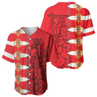 Polish-Lithuanian Commonwealth Baseball Jersey White Eagle Vytis Dual Heraldic