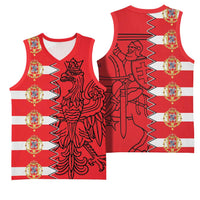 Polish-Lithuanian Commonwealth Basketball Jersey White Eagle Vytis Dual Heraldic