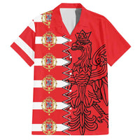 Polish-Lithuanian Commonwealth Hawaiian Shirt White Eagle Vytis Dual Heraldic