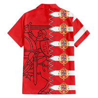 Polish-Lithuanian Commonwealth Hawaiian Shirt White Eagle Vytis Dual Heraldic