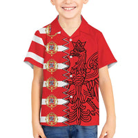 Polish-Lithuanian Commonwealth Hawaiian Shirt White Eagle Vytis Dual Heraldic