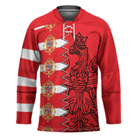 Polish-Lithuanian Commonwealth Hockey Jersey White Eagle Vytis Dual Heraldic