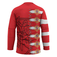 Polish-Lithuanian Commonwealth Hockey Jersey White Eagle Vytis Dual Heraldic
