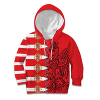 Polish-Lithuanian Commonwealth Kid Hoodie White Eagle Vytis Dual Heraldic
