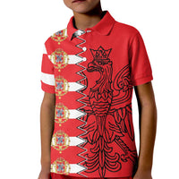 Polish-Lithuanian Commonwealth Kid Polo Shirt White Eagle Vytis Dual Heraldic
