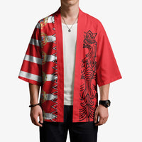 Polish-Lithuanian Commonwealth Kimono White Eagle Vytis Dual Heraldic