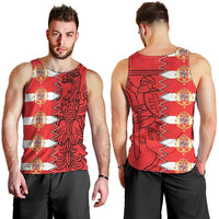 Polish-Lithuanian Commonwealth Men Tank Top White Eagle Vytis Dual Heraldic