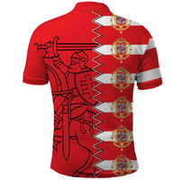 Polish-Lithuanian Commonwealth Polo Shirt White Eagle Vytis Dual Heraldic