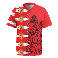 Polish-Lithuanian Commonwealth Rugby Jersey White Eagle Vytis Dual Heraldic
