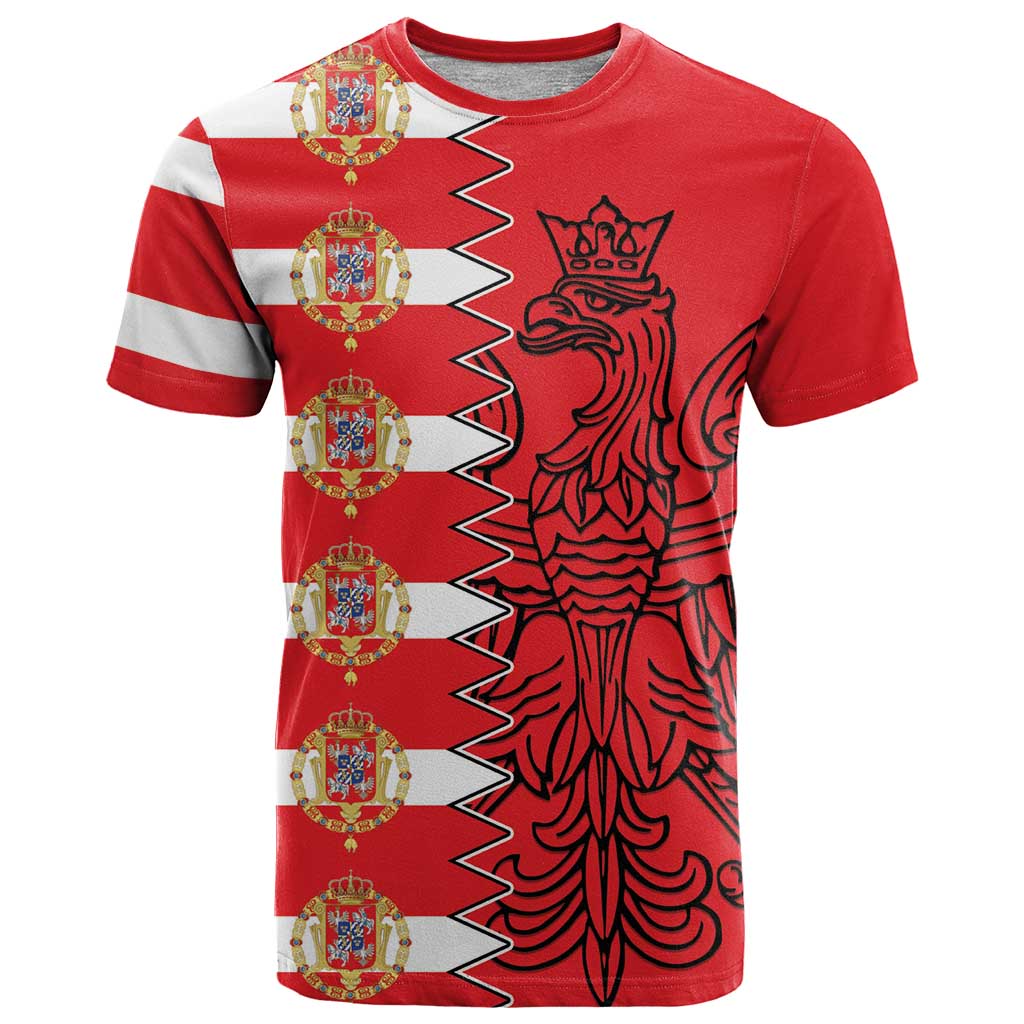 Polish-Lithuanian Commonwealth T Shirt White Eagle Vytis Dual Heraldic