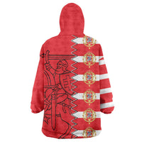 Polish-Lithuanian Commonwealth Wearable Blanket Hoodie White Eagle Vytis Dual Heraldic