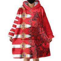 Polish-Lithuanian Commonwealth Wearable Blanket Hoodie White Eagle Vytis Dual Heraldic