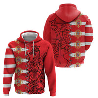 Polish-Lithuanian Commonwealth Zip Hoodie White Eagle Vytis Dual Heraldic