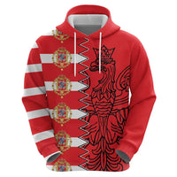 Polish-Lithuanian Commonwealth Zip Hoodie White Eagle Vytis Dual Heraldic