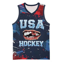 USA Ice Hockey 2026 Champions Custom Basketball Jersey Legend Golden Toothless