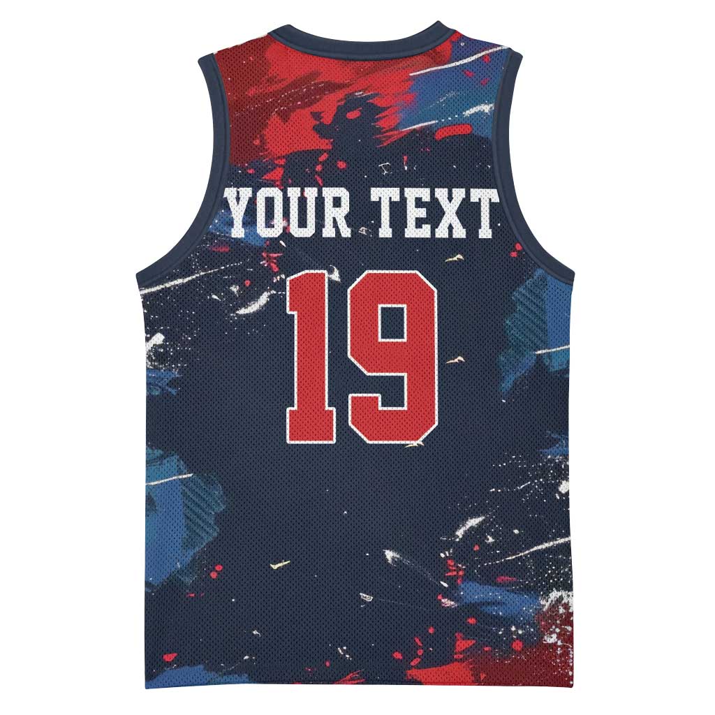 USA Ice Hockey 2026 Champions Custom Basketball Jersey Legend Golden Toothless
