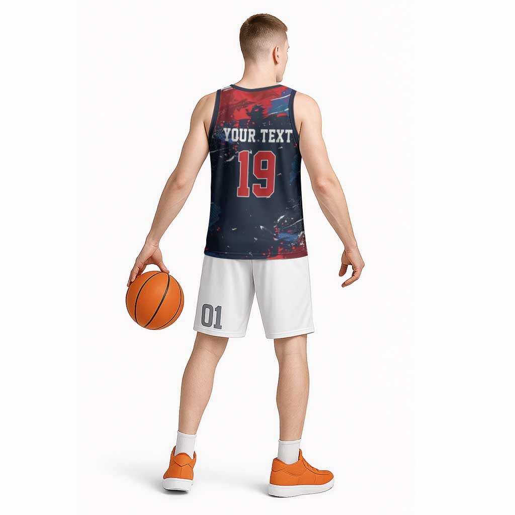 USA Ice Hockey 2026 Champions Custom Basketball Jersey Legend Golden Toothless