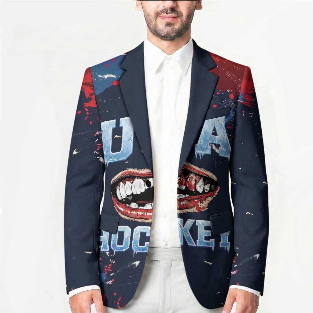 USA Ice Hockey 2026 Champions Custom Blazer Legend Golden Toothless