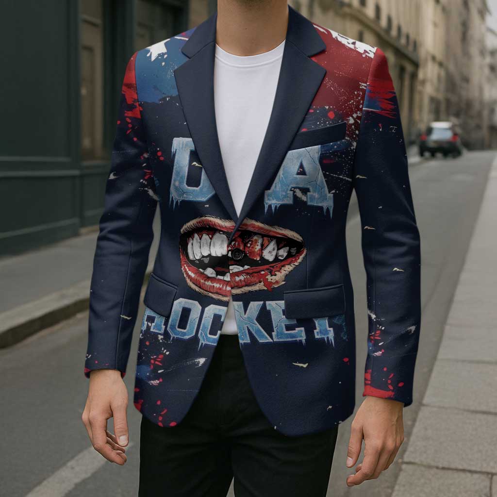 USA Ice Hockey 2026 Champions Custom Blazer Legend Golden Toothless