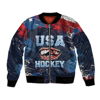 USA Ice Hockey 2026 Champions Custom Bomber Jacket Legend Golden Toothless
