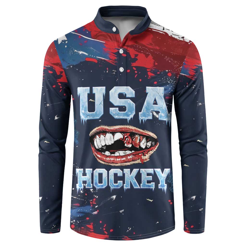 USA Ice Hockey 2026 Champions Custom Button Sweatshirt Legend Golden Toothless