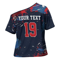 USA Ice Hockey 2026 Champions Custom Cross Shoulder Shirt Legend Golden Toothless