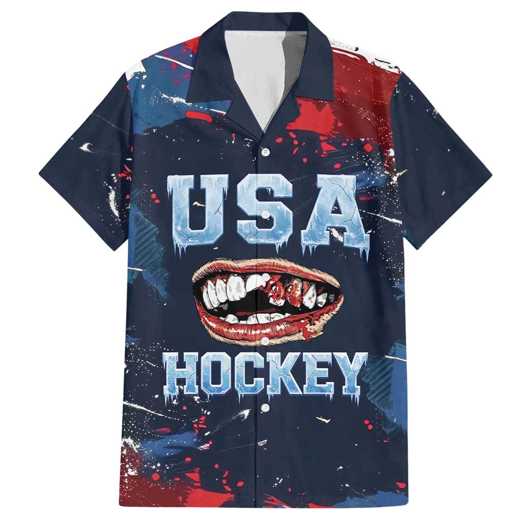 USA Ice Hockey 2026 Champions Custom Hawaiian Shirt Legend Golden Toothless