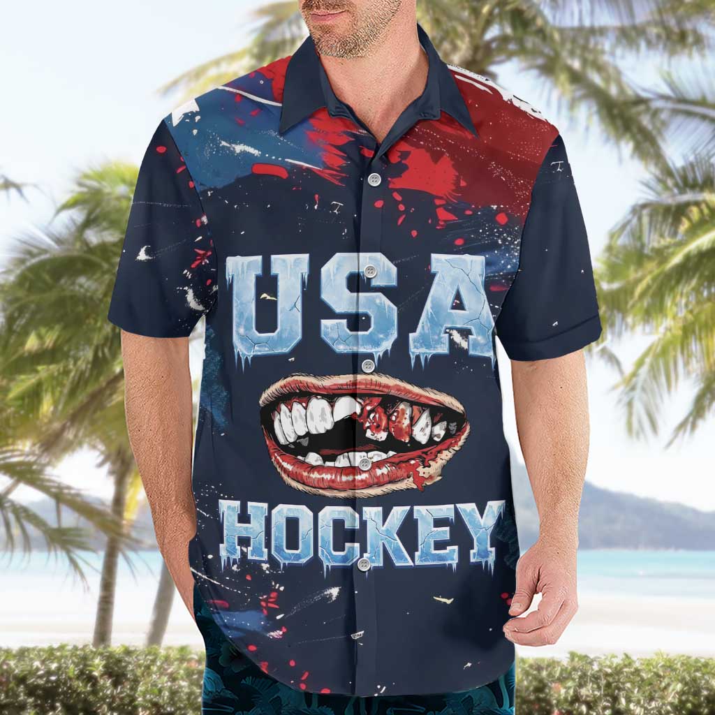 USA Ice Hockey 2026 Champions Custom Hawaiian Shirt Legend Golden Toothless