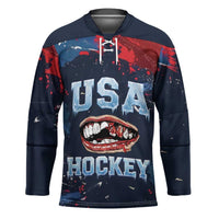USA Ice Hockey 2026 Champions Custom Hockey Jersey Legend Golden Toothless