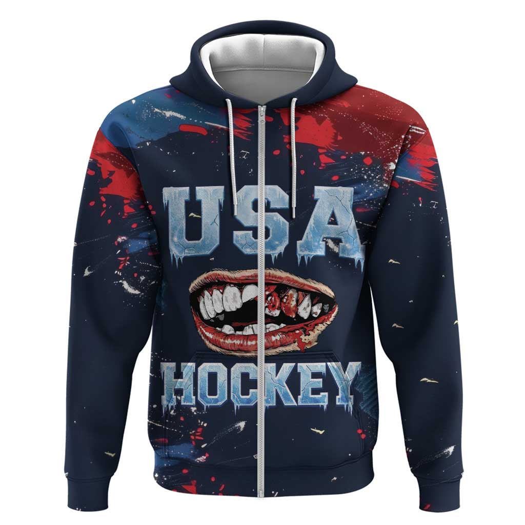 USA Ice Hockey 2026 Champions Custom Hoodie Legend Golden Toothless
