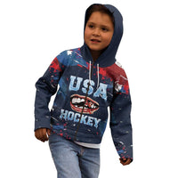 USA Ice Hockey 2026 Champions Custom Kid Hoodie Legend Golden Toothless