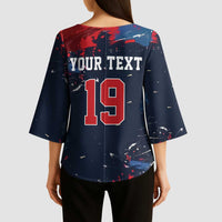 USA Ice Hockey 2026 Champions Custom Kimono Sleeve Blouse Legend Golden Toothless