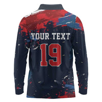 USA Ice Hockey 2026 Champions Custom Long Sleeve Polo Shirt Legend Golden Toothless