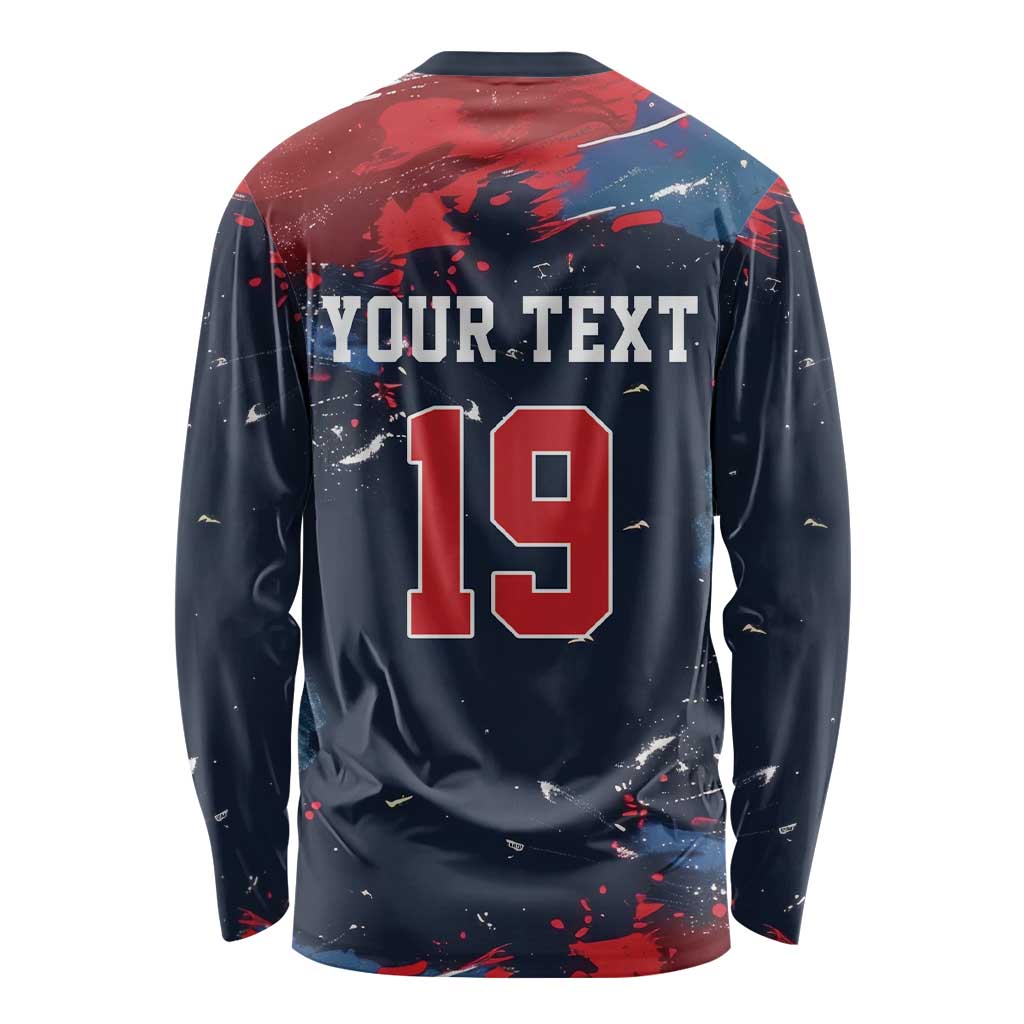 USA Ice Hockey 2026 Champions Custom Long Sleeve Shirt Legend Golden Toothless