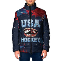 USA Ice Hockey 2026 Champions Custom Padded Jacket Legend Golden Toothless