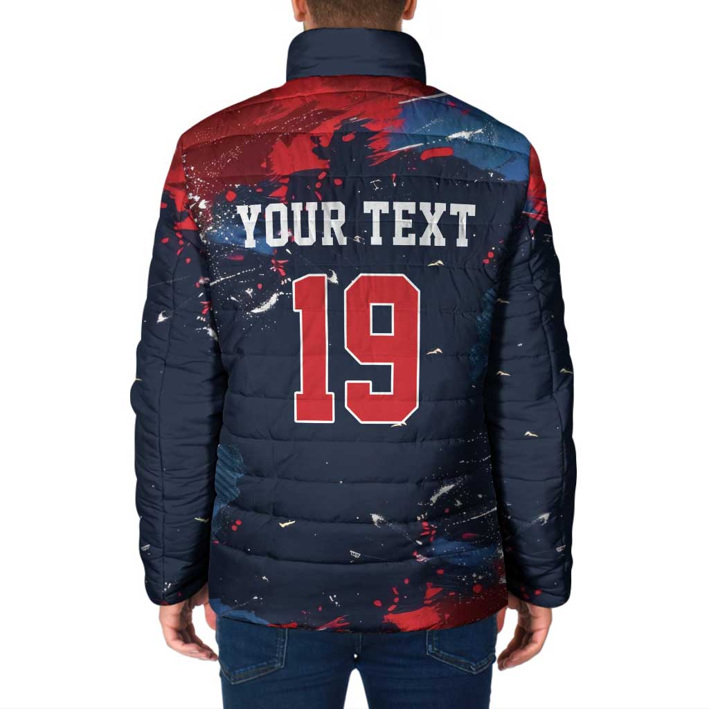 USA Ice Hockey 2026 Champions Custom Padded Jacket Legend Golden Toothless
