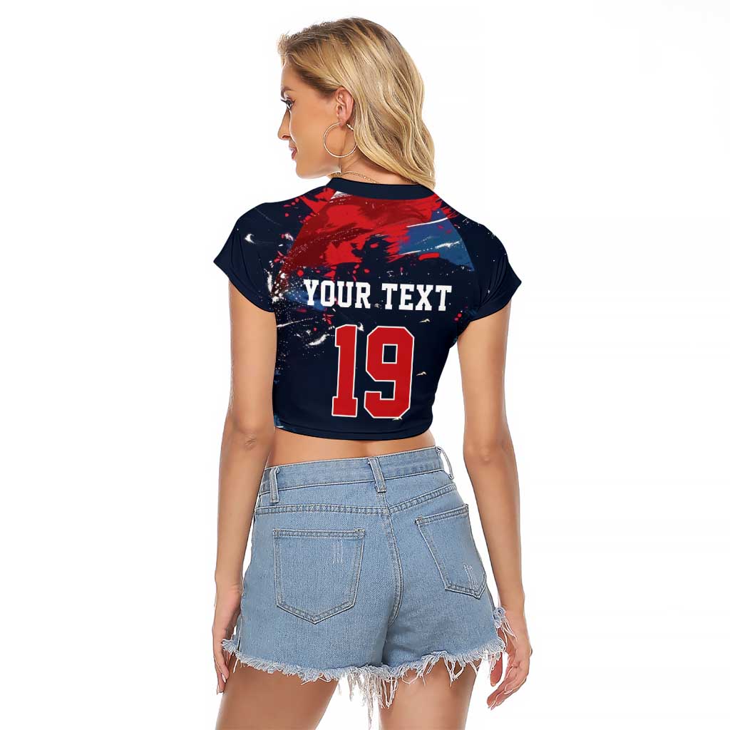USA Ice Hockey 2026 Champions Custom Raglan Cropped T Shirt Legend Golden Toothless