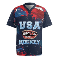 USA Ice Hockey 2026 Champions Custom Rugby Jersey Legend Golden Toothless