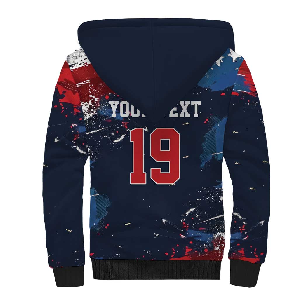 USA Ice Hockey 2026 Champions Custom Sherpa Hoodie Legend Golden Toothless
