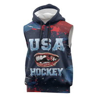 USA Ice Hockey 2026 Champions Custom Sleeveless Hoodie Legend Golden Toothless