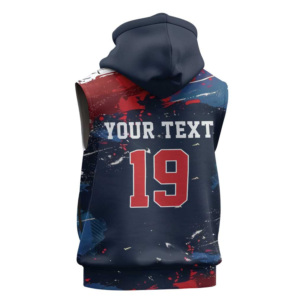 USA Ice Hockey 2026 Champions Custom Sleeveless Hoodie Legend Golden Toothless