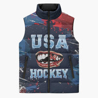 USA Ice Hockey 2026 Champions Custom Sleeveless Puffer Jacket Legend Golden Toothless