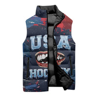 USA Ice Hockey 2026 Champions Custom Sleeveless Puffer Jacket Legend Golden Toothless