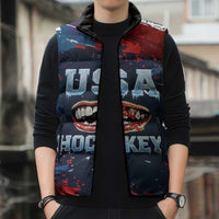 USA Ice Hockey 2026 Champions Custom Sleeveless Puffer Jacket Legend Golden Toothless