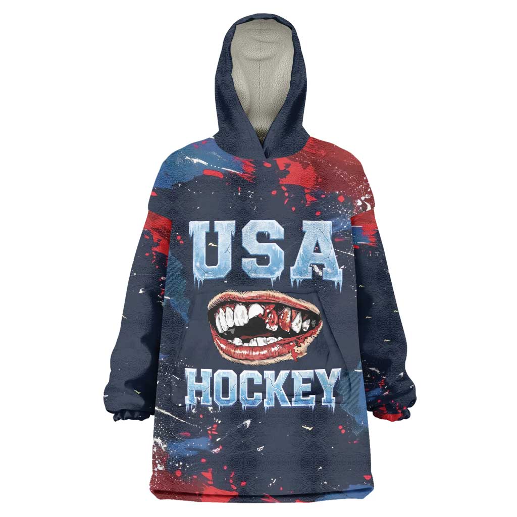 USA Ice Hockey 2026 Champions Custom Wearable Blanket Hoodie Legend Golden Toothless