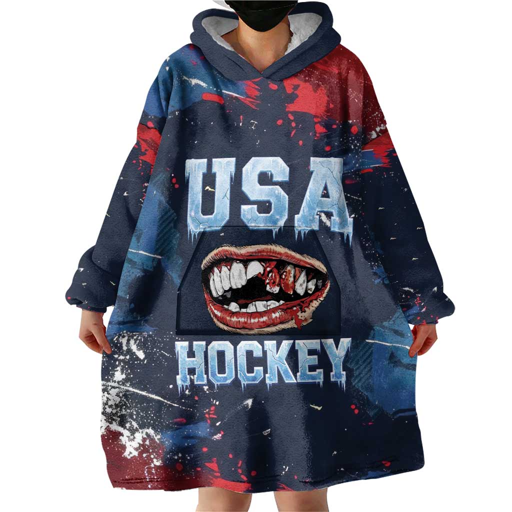 USA Ice Hockey 2026 Champions Custom Wearable Blanket Hoodie Legend Golden Toothless